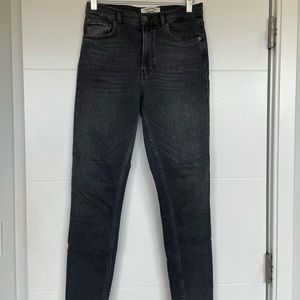 reformation Harper High Rise Skinny Cropped Jeans 26 grey / gray